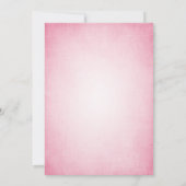 さくら Vintage ピンク フォト 卒業 招待状 (裏面)