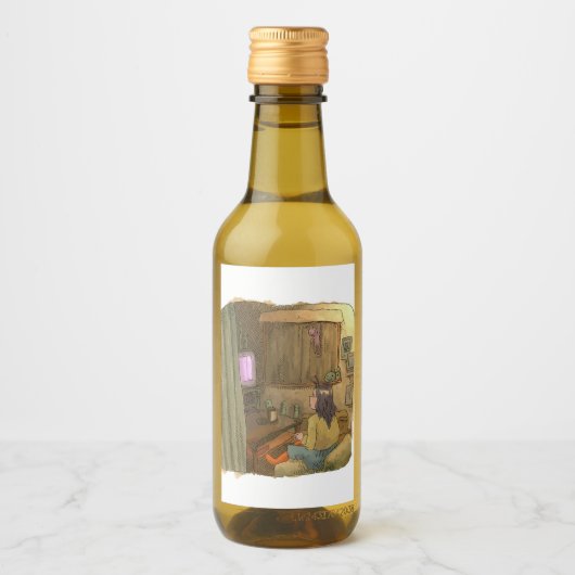 さくれくじ ワインラベル (正面)