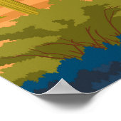 さぐあろ国立公園ヴィンテージ旅行ポスター ポスター (角)