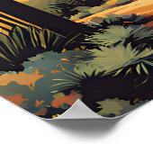 さぐろ国立公園旅行伝統的ポスター ポスター (角)