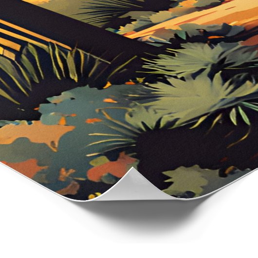 さぐろ国立公園旅行伝統的ポスター ポスター (角)