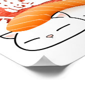 さけ寿司猫 ポスター (角)