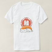 さけ寿司猫 Tシャツ (デザイン正面)