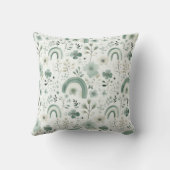 さげ色の遊び心ある虹 クッション (裏面)