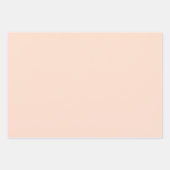 ささやかなピンクの無地 ラッピングペーパーシート (正面3)