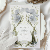 ささやかなブルーベル アール・ヌーヴォー ウェディング 招待状