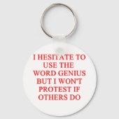 ささやかな天才ジョーク キーホルダー (正面)