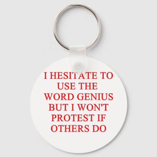 ささやかな天才ジョーク キーホルダー (正面)