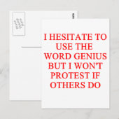 ささやかな天才ジョーク ポストカード (正面/裏面)