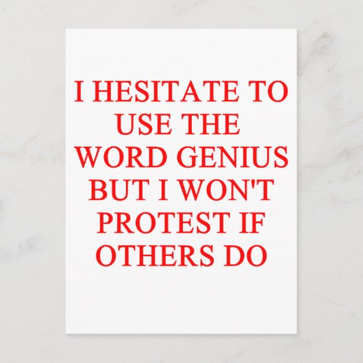 ささやかな天才ジョーク ポストカード (正面)