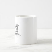 ささやかな幸せを噛みしめて オリジナルなインスピレーション コーヒーマグカップ (中央)