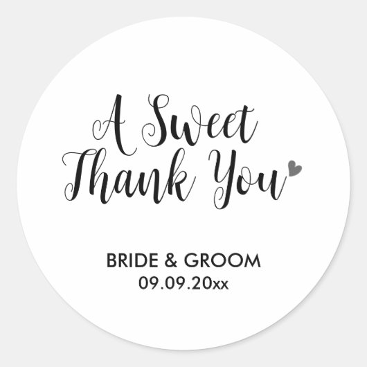 ささやかな感謝の気持ちを込めたお礼の品、おやつ、ギフト ラウンドシール (正面)