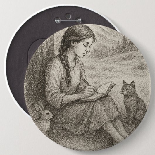 ささやかれた思い出 缶バッジ (正面&裏面)