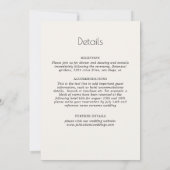 ささやきの湖 スワン ロータス フラワー マンダラ ウェディング 招待状 (裏面)