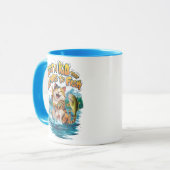 ささやきコレクション:猫の漁師の喜び マグカップ (正面左)