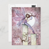 ささやきムーンフェアリー葉書 ポストカード (正面/裏面)