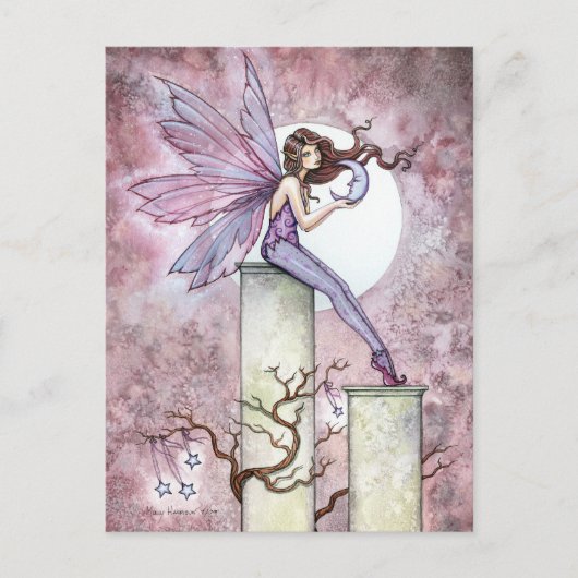 ささやきムーンフェアリー葉書 ポストカード (正面)