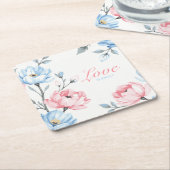 ささやき庭 スクエアペーパーコースター (アングル)