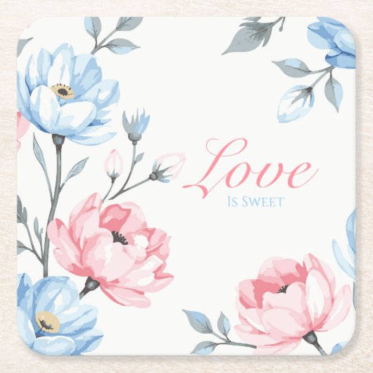 ささやき庭 スクエアペーパーコースター (正面)