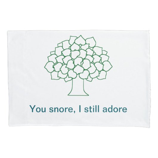 ささやき森の枕 – あなたのいびき、私はまだ崇拝 枕カバー (正面)