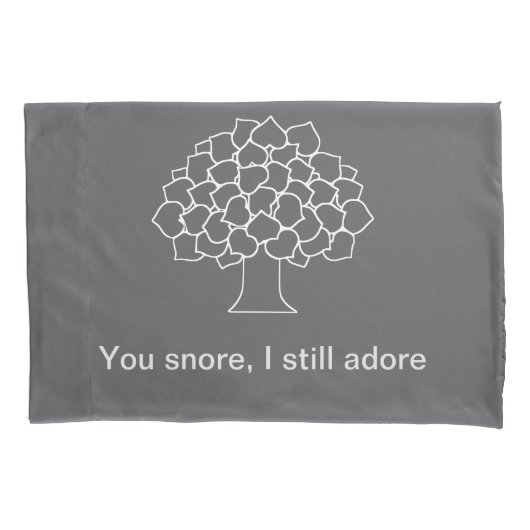 ささやき森の枕 – あなたのいびき、私はまだ崇拝 枕カバー (正面)