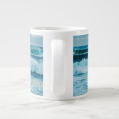 ささやき波：海インスパイア- ASMR ジャンボコーヒーマグカップ (裏面)