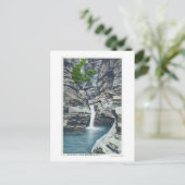 ささやき滝の表示 ポストカード (スタンド正面)