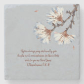 ささやき素朴花びら ストーンコースター (正面)