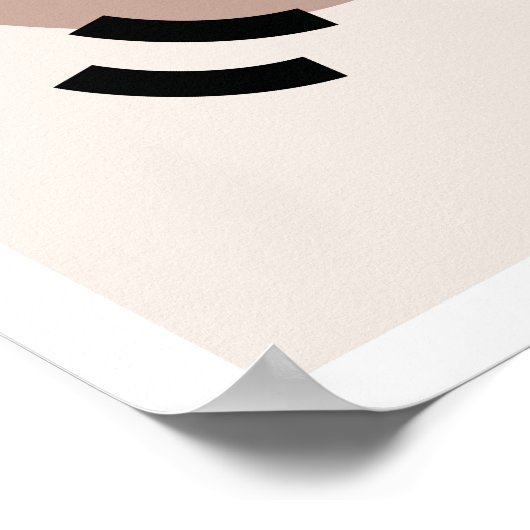 ささやき葉の3:ミニマリストBoho Botanical ポスター (角)