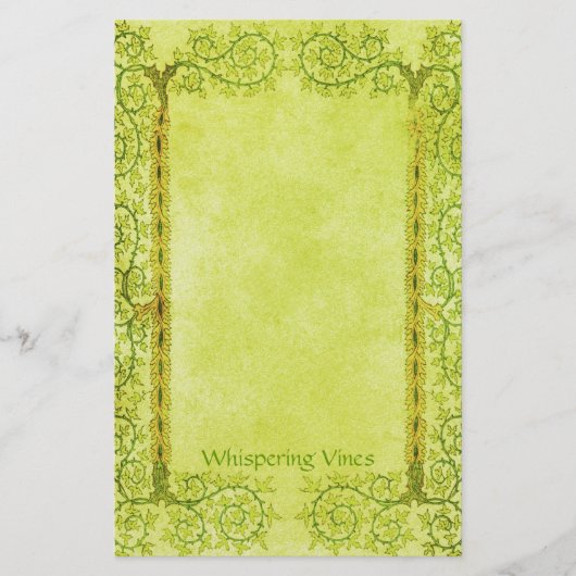 ささやくつる植物-中世文房具 便箋 (正面)