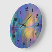 ささやくような森の中で、神秘的で癒やされるだろう。 ラージ壁時計 (傾斜)