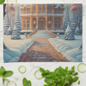 ささやく夢の城 キッチンタオル (折り畳み)