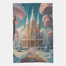 ささやく夢の城 キッチンタオル