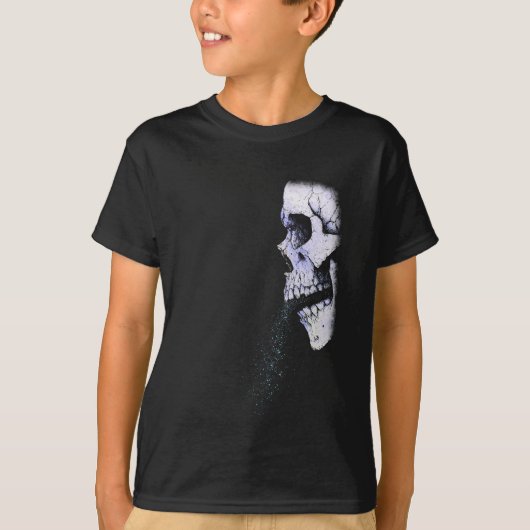 ささやく骸骨 Tシャツ (正面)