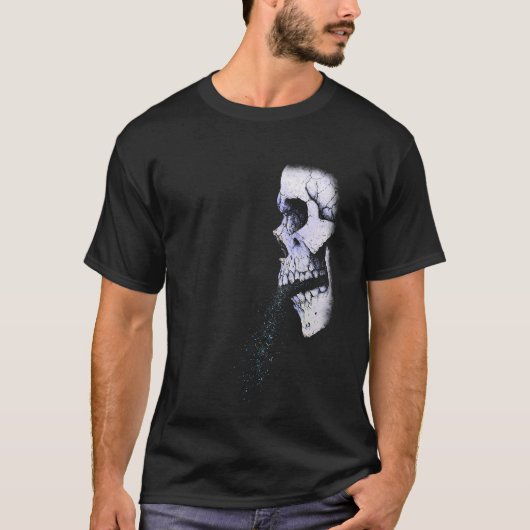 ささやく骸骨 Tシャツ (正面)