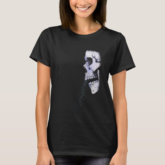 ささやく骸骨 Tシャツ (正面)