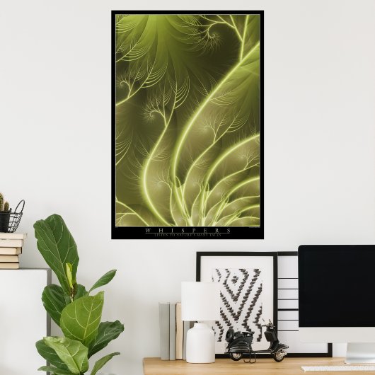 ささやく ポスター (ホームオフィス)