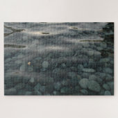 さざなみのある水シリーズの滑らかな石、写真2 ジグソーパズル (横)