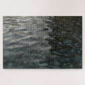 さざなみのある水シリーズの滑らかな石、写真6 ジグソーパズル (横)