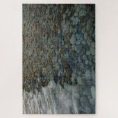 さざなみのある水シリーズの滑らかな石、写真7 ジグソーパズル (縦)