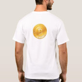 さざ波の硬貨のTシャツ Tシャツ (裏面)