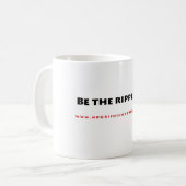 さざ波の…マグがあって下さい コーヒーマグカップ (正面左)