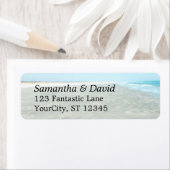 さざ波サンドアクアウォーターフォトモダンビーチ ラベル (インサイチュ)