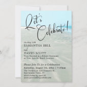 さざ波祝砂アクア水QRコード 招待状 (正面)