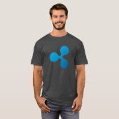 さざ波(XRP)のロゴ- Tシャツ (正面フル)