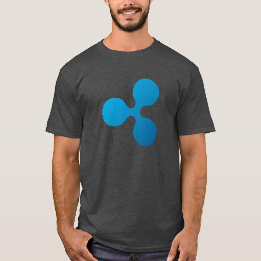 さざ波(XRP)のロゴ- Tシャツ (正面)