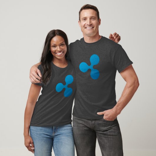 さざ波(XRP)のロゴ- Tシャツ (ユニセックス)