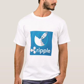 さざ波XRPの月のTシャツ Tシャツ