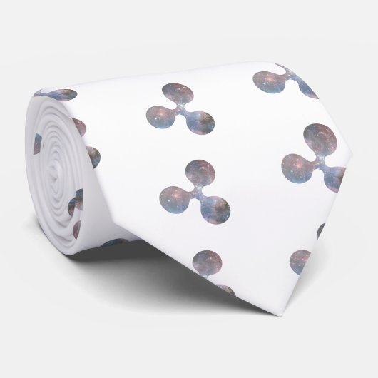 さざ波XRPのcryptocurrency ネクタイ (ロール)