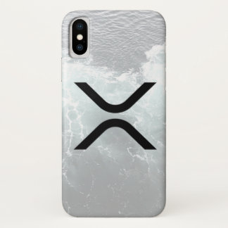 さざ波XRPのiphoneの場合 iPhone X ケース